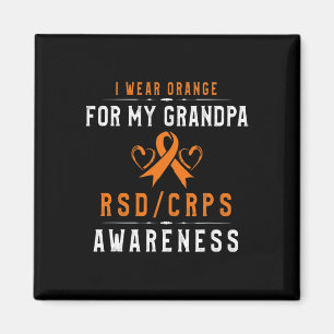 Orange Ribbon Crpsrsd Awareness for Opa - Gran Magnet