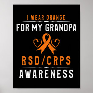 Orange Ribbon Crpsrsd Awareness for Opa - Gran Poster