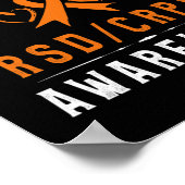 Orange Ribbon Crpsrsd Awareness for Opa - Gran Poster (Ecke)