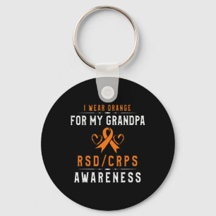 Orange Ribbon Crpsrsd Awareness for Opa - Gran Schlüsselanhänger