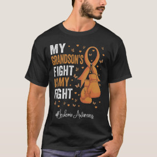 Orange Ribbon Grandson Leukemia Bewusstsein T-Shirt