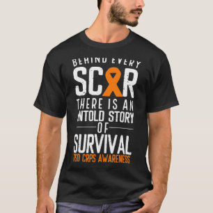 Orange Ribbon Hinter jedem Scar Survivor Rsd Crps T-Shirt