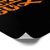 Orange Ribbon I Leukemia Vater September Poster (Ecke)