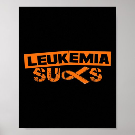 Orange Ribbon I Leukemia Vater September Poster (Vorne)