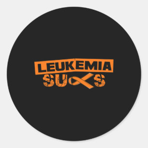 Orange Ribbon I Leukemia Vater September Runder Aufkleber