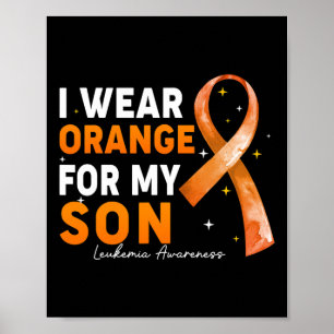 Orange Ribbon I Tragen Orange für Sonnen Leukämie  Poster