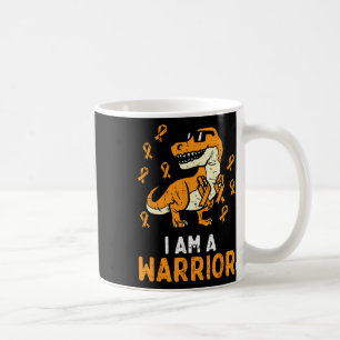 Orange Ribbon Im A Warrior Leukemia Awareness Boys Kaffeetasse