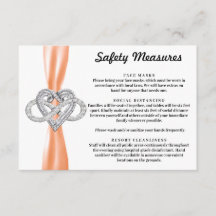 Orange Ribbon Infinity Heart Safety Measures