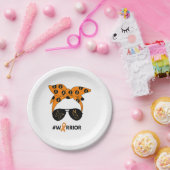 Orange Ribbon Krebs Krieger Bandana Unbrea Pappteller (Party)