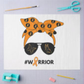 Orange Ribbon Krebs Krieger Bandana Unbrea Seidenpapier (Basteln)