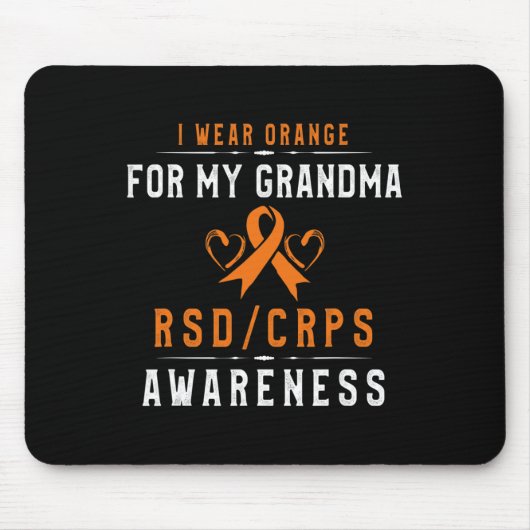 Orange Ribbon Krpsrsd Awareness of Oma from S Mousepad (Vorne)