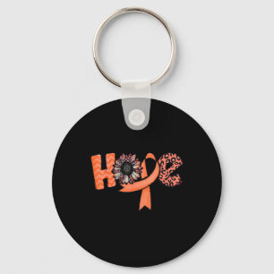 Orange Ribbon Leopard Sunflower Hope RSD CRPS Awar Schlüsselanhänger