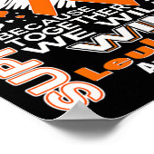 Orange Ribbon Leukämie Bewusstsein für mein Dau Poster (Ecke)