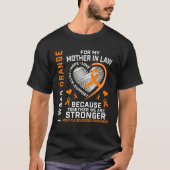 Orange Ribbon MS Mother In Law Multiple Sclerosis T-Shirt (Vorderseite)