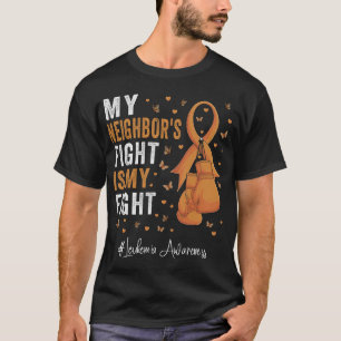Orange Ribbon Neighbour Leukemia Bewusstsein T-Shirt