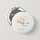 Orange Ribbon Resist The Storm Nieren Krebs Aware Button (Vorne & Hinten)