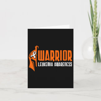 Orange Ribbon Warrior Leukämie Krebs Bewusstsein Karte