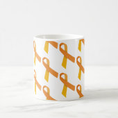 Orange Ribbons Tiled Pattern Kaffeetasse (Mittel)