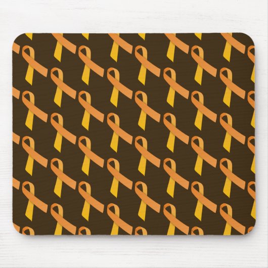Orange Ribbons Tiled Pattern Mousepad (Vorne)