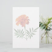 Orange Ringelblume Briefpapier (Stehend Vorderseite)