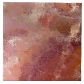 Orange Riss-Pastell-Keramikfliese Fliese (Vorderseite)