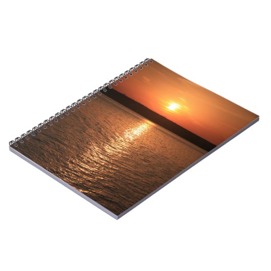 Orange River Sunset Notebook Notizblock (Linke Seite)