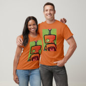 Orange Roboter, der Sie betrachtet T-Shirt (Unisex)