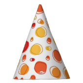 Orange Rock Dots Party Hat Partyhütchen (Rechts)