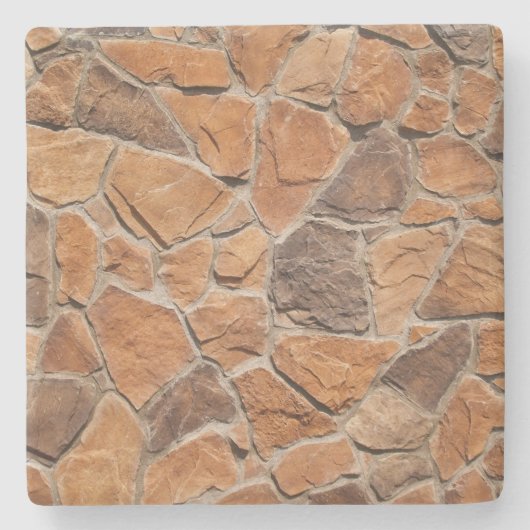 Orange Rock Wall Square Untersetzer (Vorderseite)