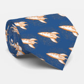 Orange Rocket Krawatte (Gerollt)