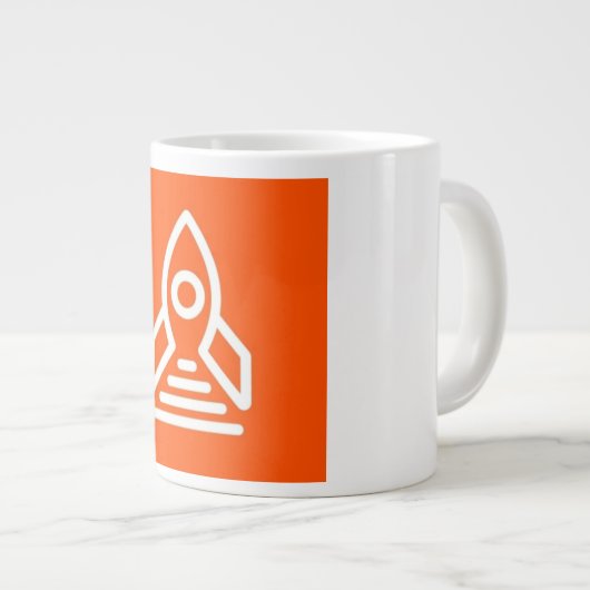 Orange Rocket Tasse (Vorderseite Rechts)