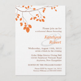 Orange Romance Probe Dinner Einladung