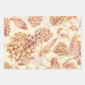 Orange rosa Blume Elegantes modernes Muster Geschenkpapier Set (Vorderseite)