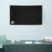 orange, rosa Illustration Design Vinyl Banner (Messeveranstaltung)