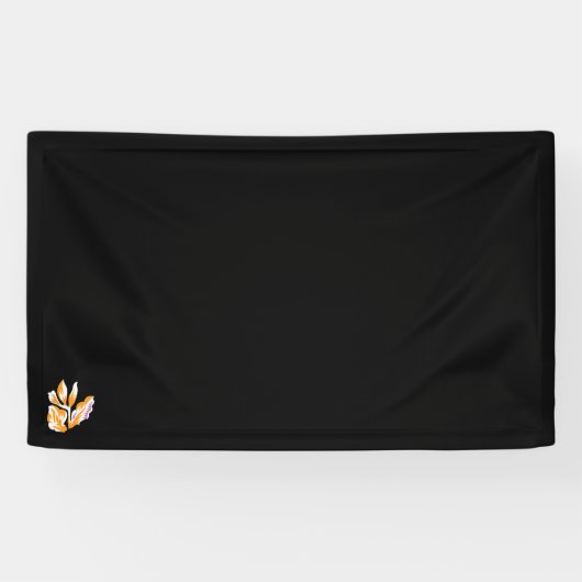 orange, rosa Illustration Design Vinyl Banner (Horizontal)