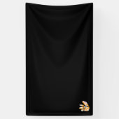 orange, rosa Illustration Design Vinyl Banner (Vertikal)