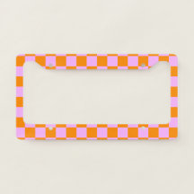 Orange + Rosa Karo Prüfpappe