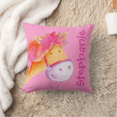 Orange rosa Kissen des neugeborenen Geschenks des (Decke)