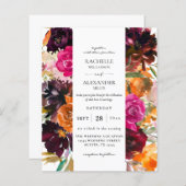 Orange, Rosa, Lila Fall Blumenzwiebeln 1 Hochzeit (Vorne/Hinten)