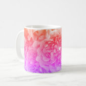 Orange, Rosa, Lila Rose Kaffeetasse (Vorderseite Links)