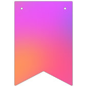 Orange, Rosa, Lila tropische Farben Wimpelkette (Zweite Fahne)