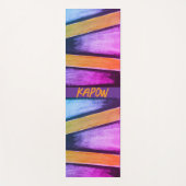 Orange, rosa, lila und blaue Grafiken Yogamatte (Vorderseite)
