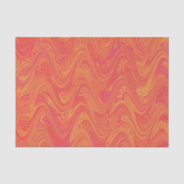 Orange rosa rotes Muster Seidenpapier