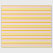 Orange, Rosa und Gelb Streifen Geschenkpapier (Flach)