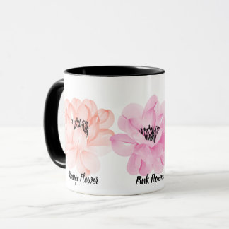 "Orange, Rosa und Gelbe Blume" Kaffeemaschine Tass Tasse