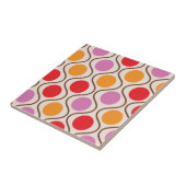 Orange, Rosa und Rot aus der Mitte des Jahrhundert Fliese (Seite)