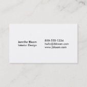 Orange-, Rosa- und Rotwasser-Visitenkarte Visitenkarte (Rückseite)