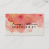 Orange-, Rosa- und Rotwasser-Visitenkarte Visitenkarte (Vorderseite)