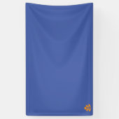Orange, Rosa und Weiß Vinyl Banner (Vertikal)
