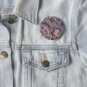 Orange rosa, weiße und grüne Blumen mit Paisley Button (Beispiel)